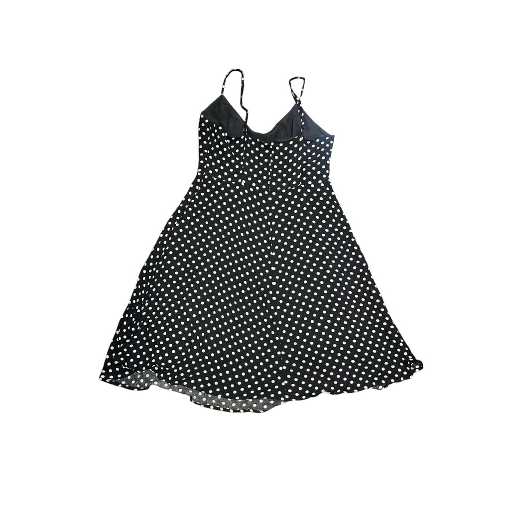Forever 21 Womens' Black and White Polka Dot Sleeveless Dress Size Large