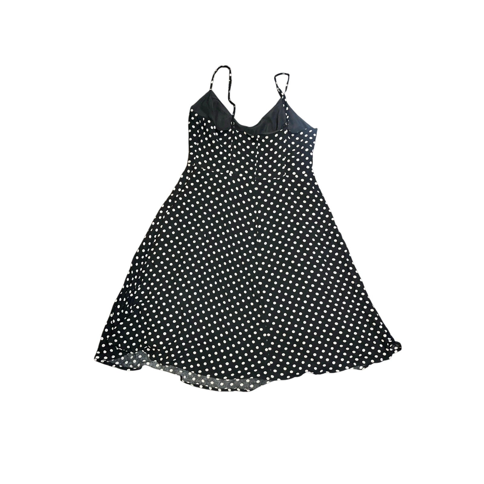 Forever 21 Womens' Black and White Polka Dot Sleeveless Dress Size Large