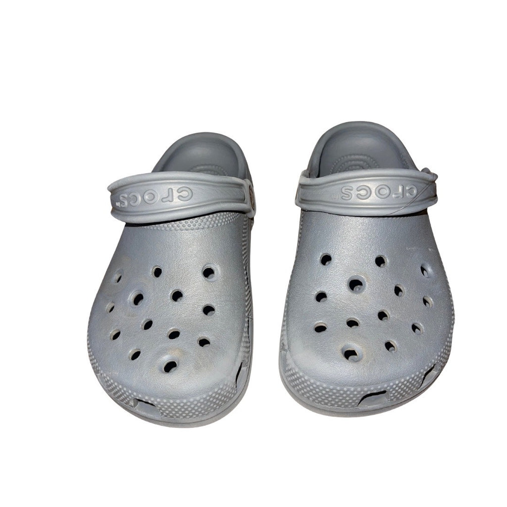 CROCS Classics Shoes Gray Unisex Size Youth Comfort Lightweight Water Resistant