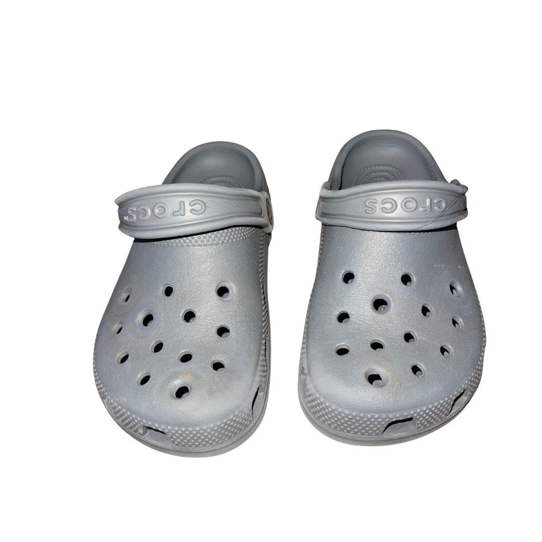CROCS Classics Shoes Gray Unisex Size Youth Comfort Lightweight Water Resistant