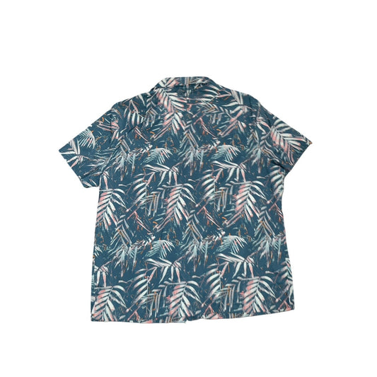 All in Motion Hawaiian Luau Collar button up short sleeve