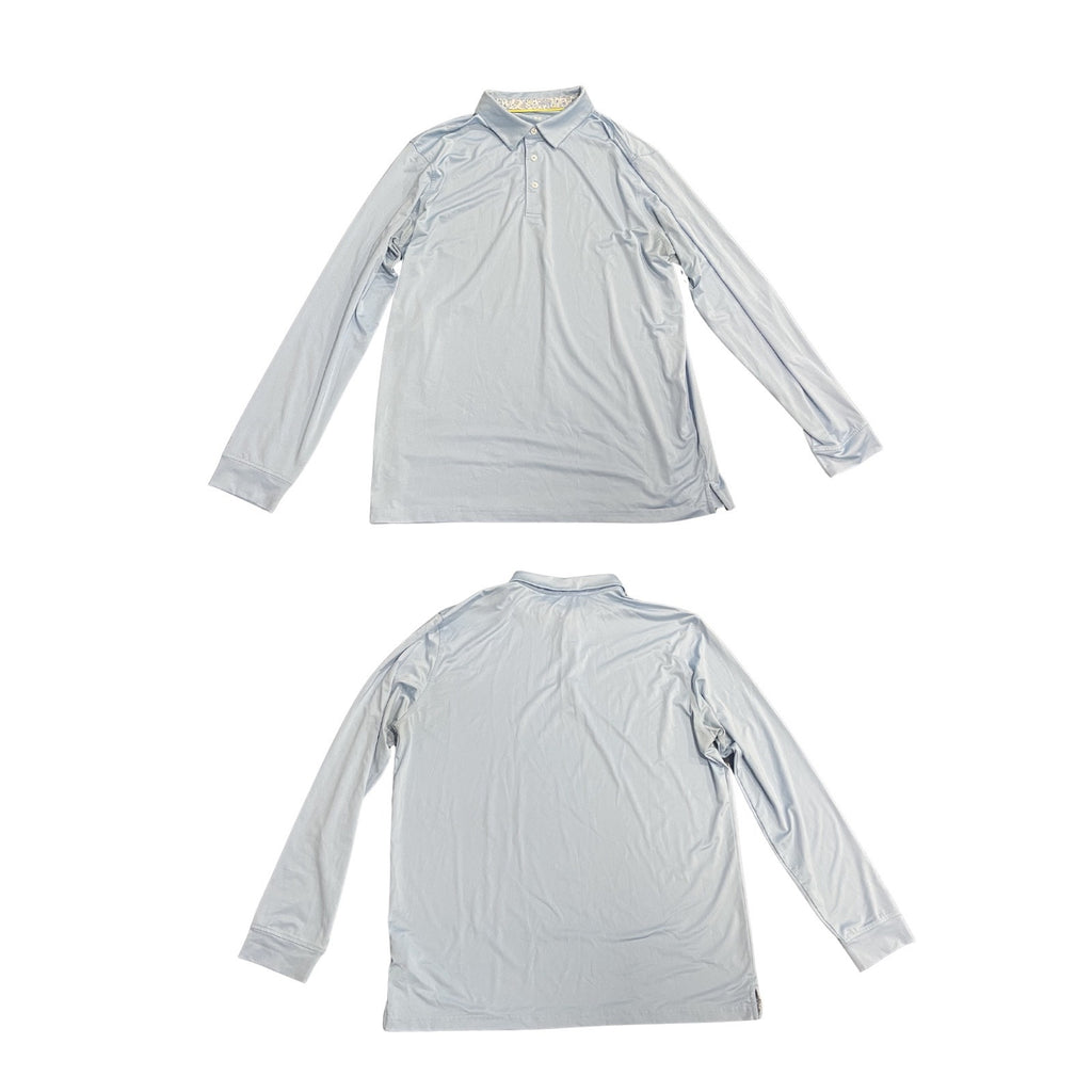 DTWOOO Set of 3 Long Sleeve Performance Golf Polo Shirts Size Large Activewear