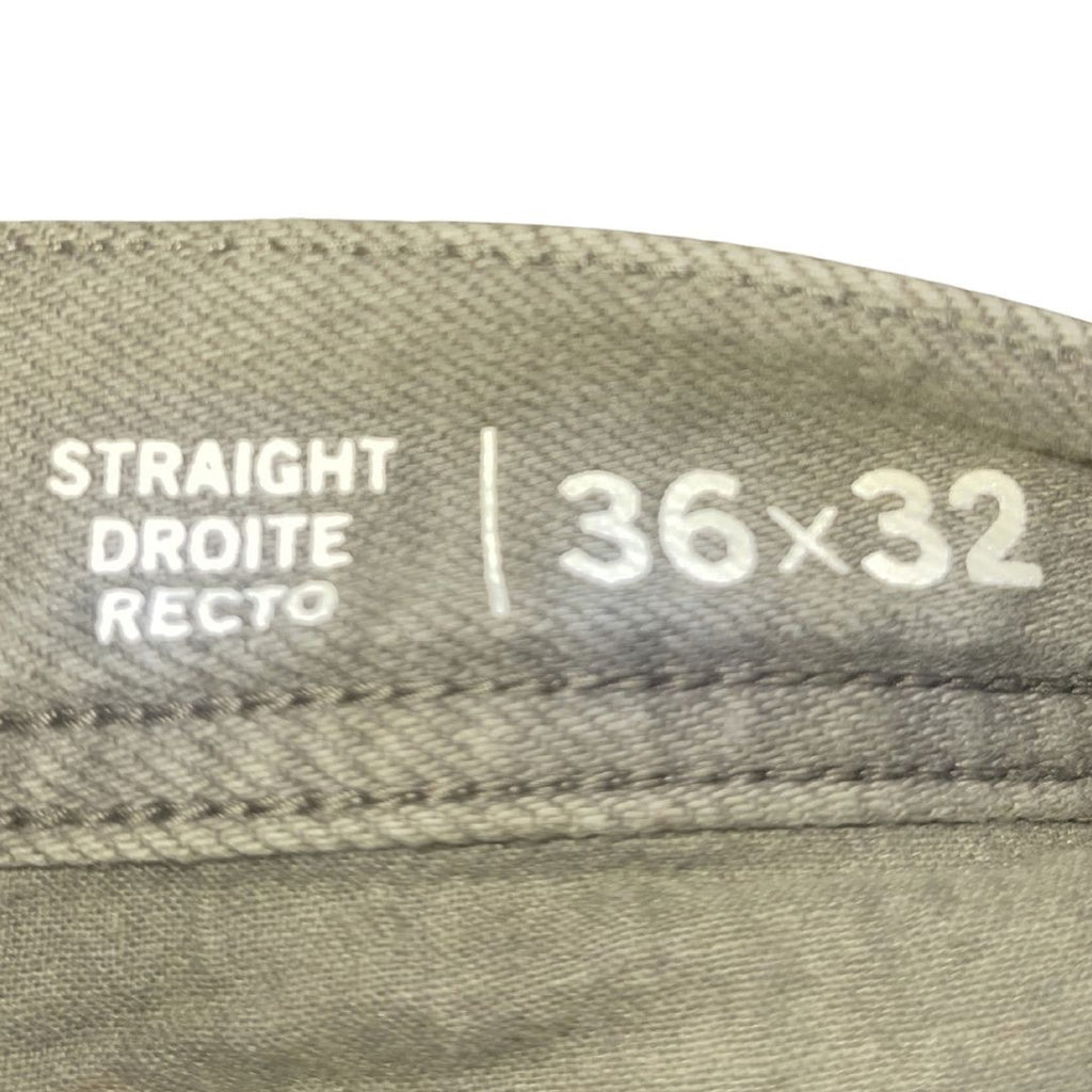 Tommy Hilfiger Stretch Green Denim Straight Leg Jeans SZ 36X32 Streetwear Casual