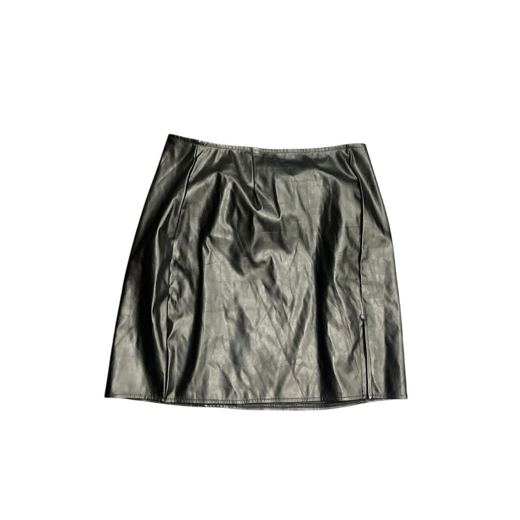 Windsor Faux Leather Mini Skirt SZ L Goth Grunge Punk Chic Y2K 90s