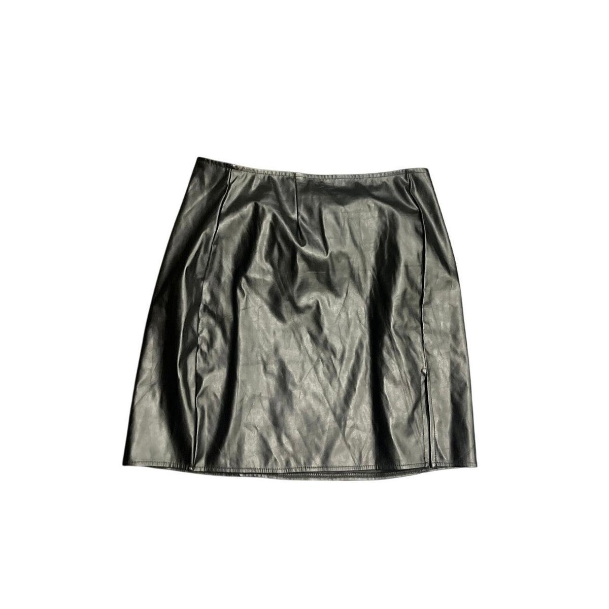 Windsor Faux Leather Mini Skirt SZ L Goth Grunge Punk Chic Y2K 90s