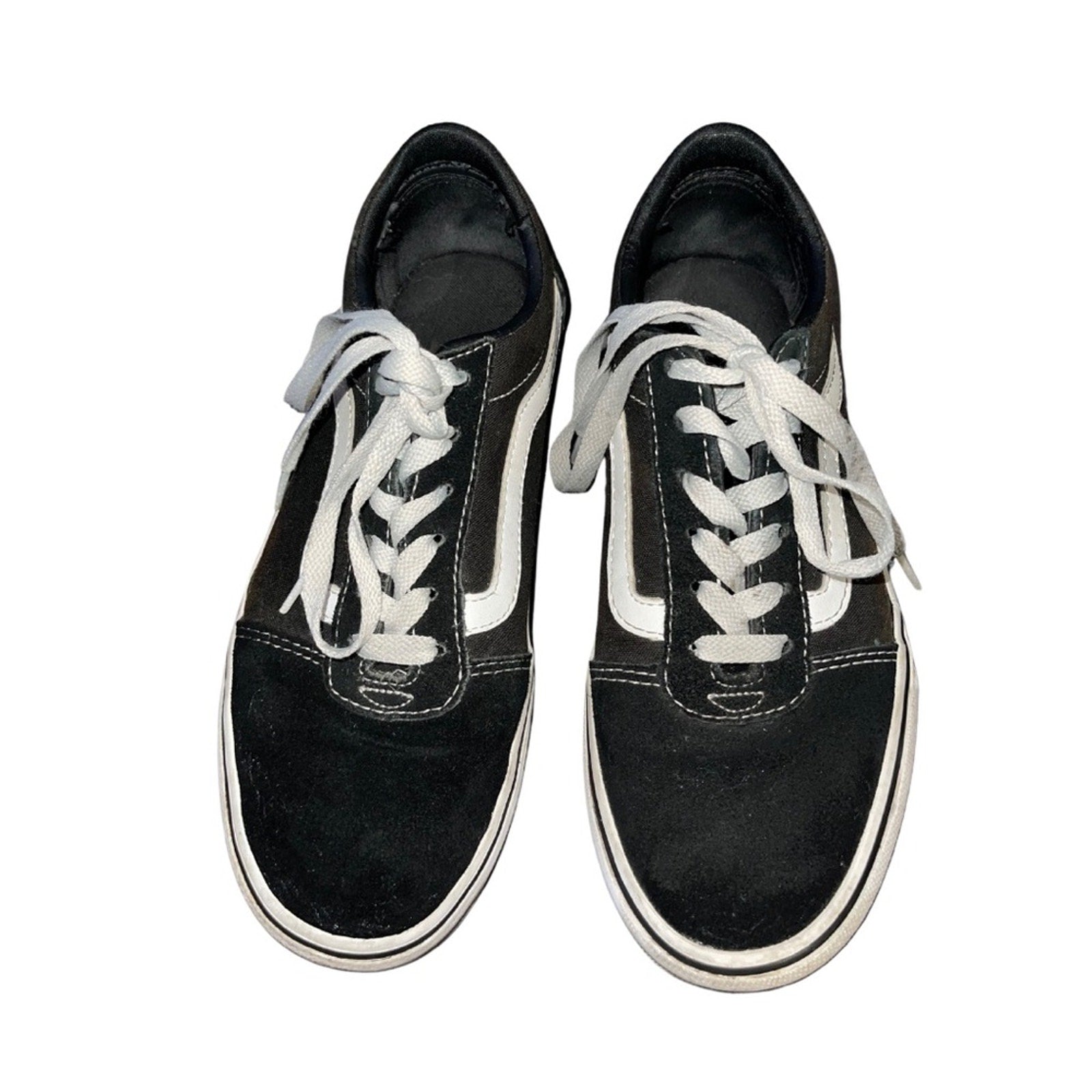 Black/White Vans.