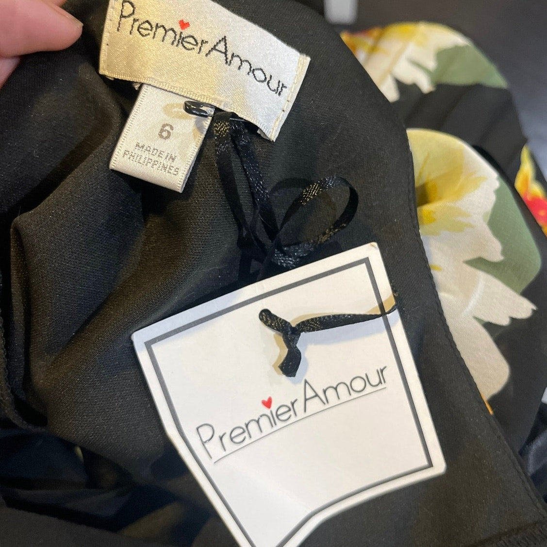 Premier Amour Sleeveless Floral High Halter Pleated Flowy Chiffon Dress SZ NWT 6