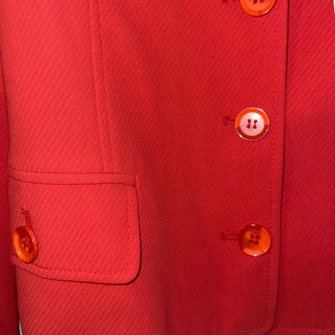 Vintage Harve Bernard Corral Suit Set Blazer Skirt 4 Career Office Professional