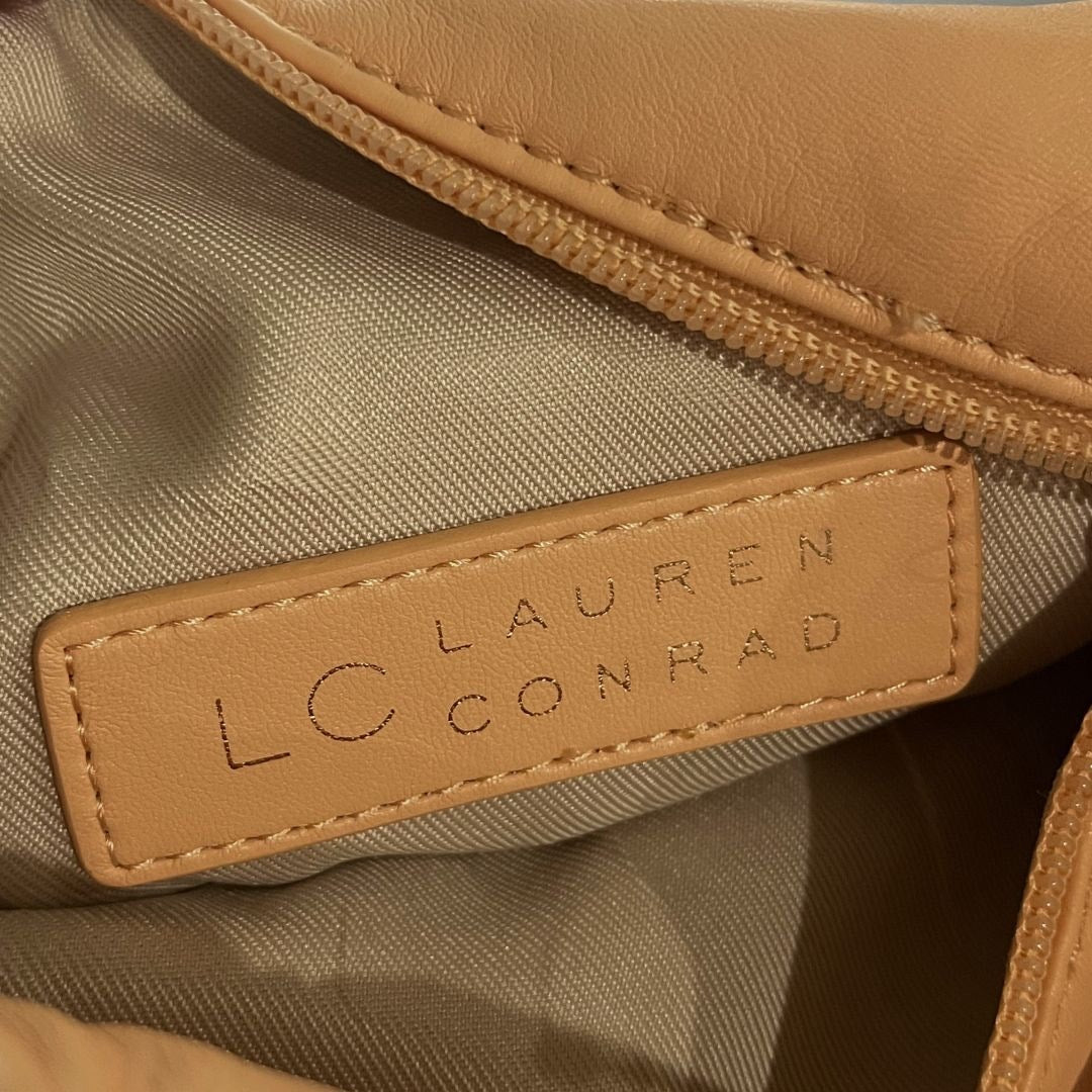 LC Lauren Conrad Top Handle Bow Crossbody Bag Vegan Leather Girly Flirty NWT