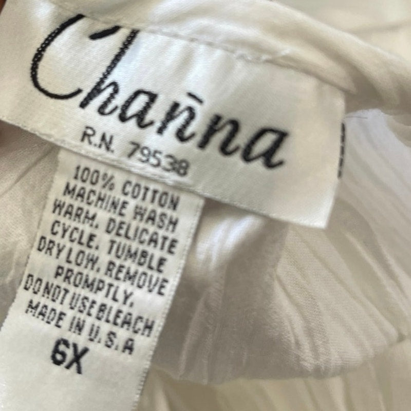 Channa Kaftan Gauze Plus Size Dress 6X Bohemian Resort Wear Crinkle Cotton NWT