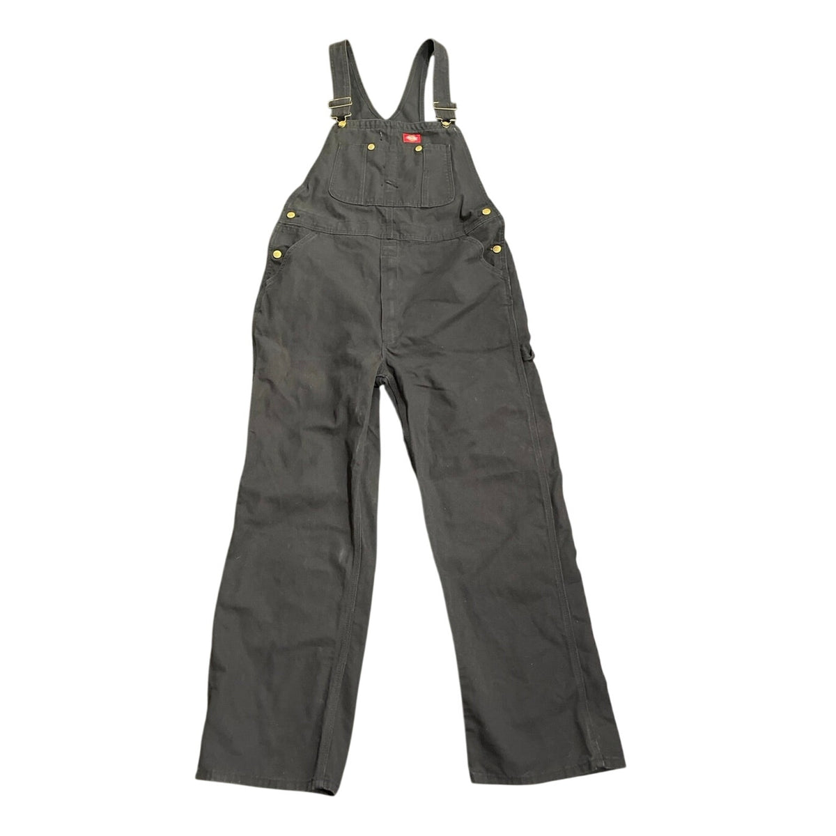 Dickies Men's Classic Bib Canvas Overalls SZ 34x30 Heavy Duty Workwear Utility