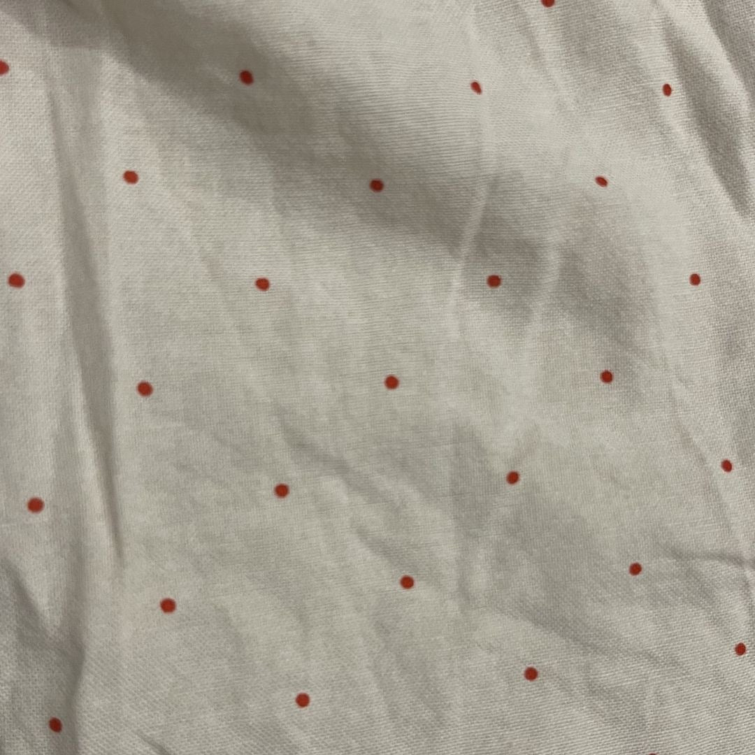 Old Navy Pink Polka Dot Button Up Long Sleeve Shirt Size Small Preppy Academia