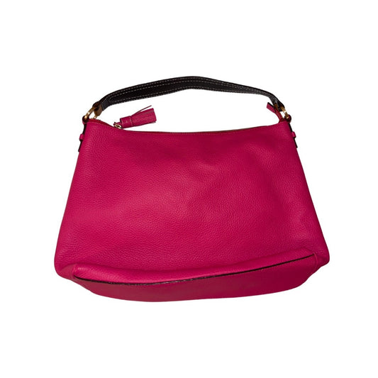 Boden Renee Shoulder Bag Bright Pink Soft Pebbled Leather Purse