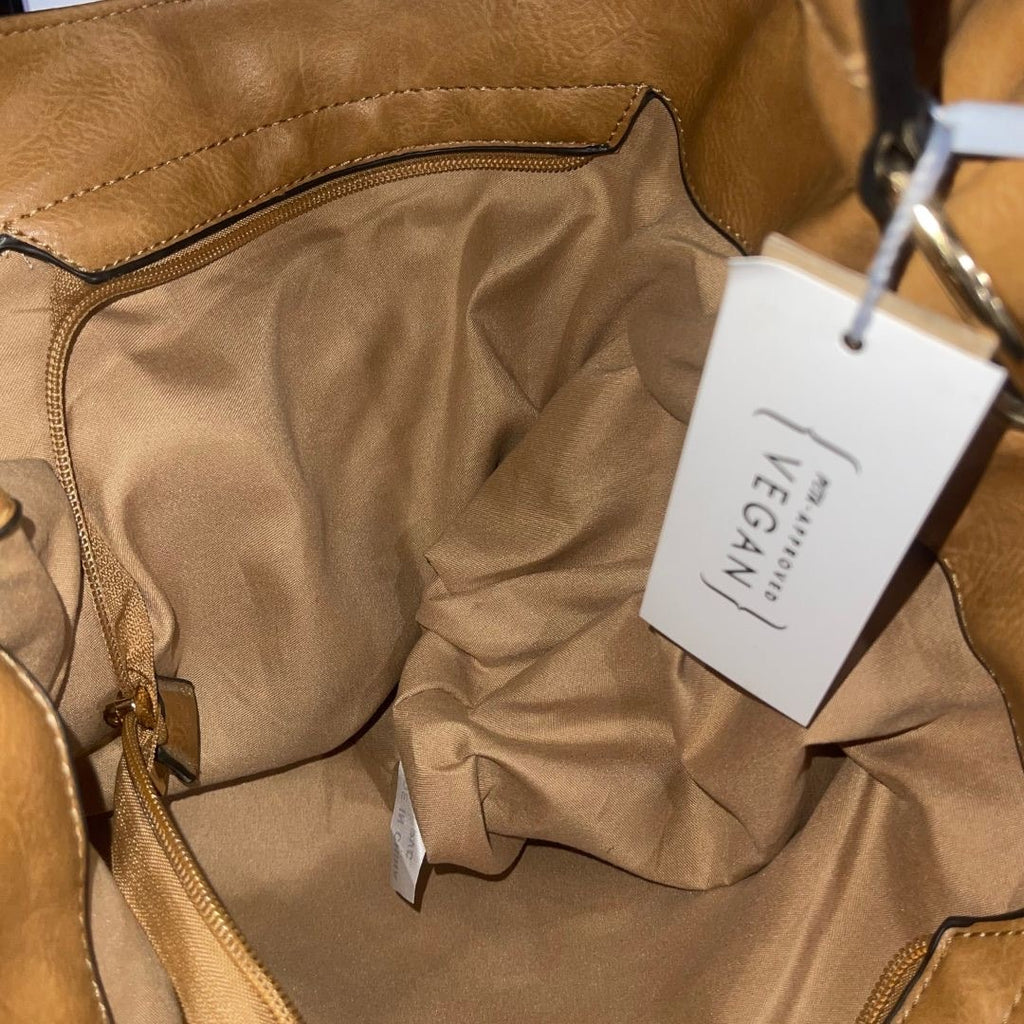 Calin Collection Vegan Leather NWT Shoulder Handbag Purse Tote Hobo BagN