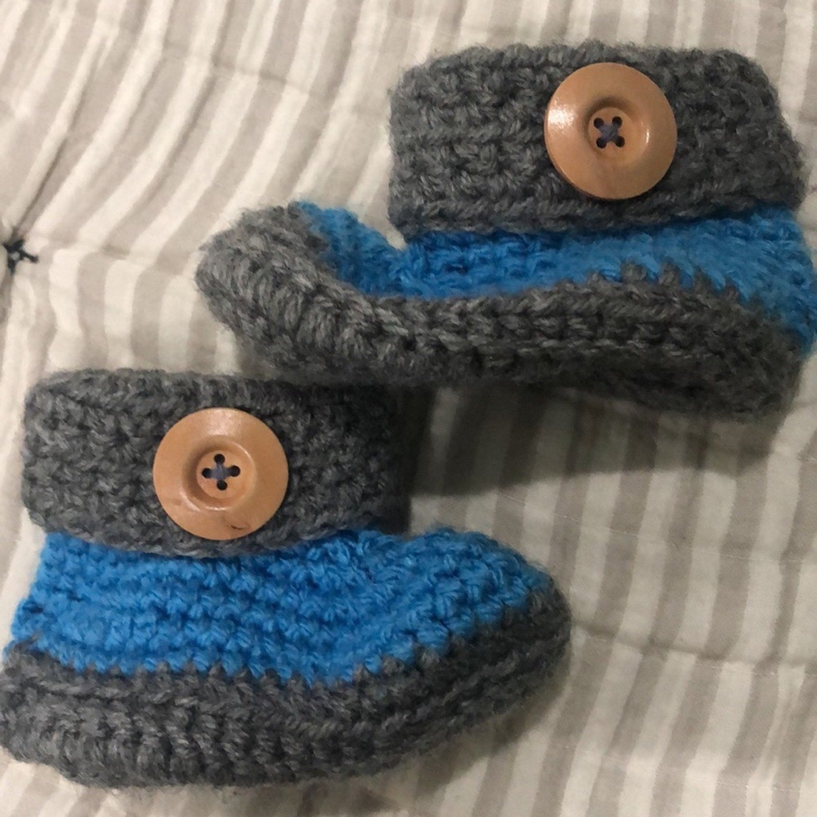 Crochet baby booties