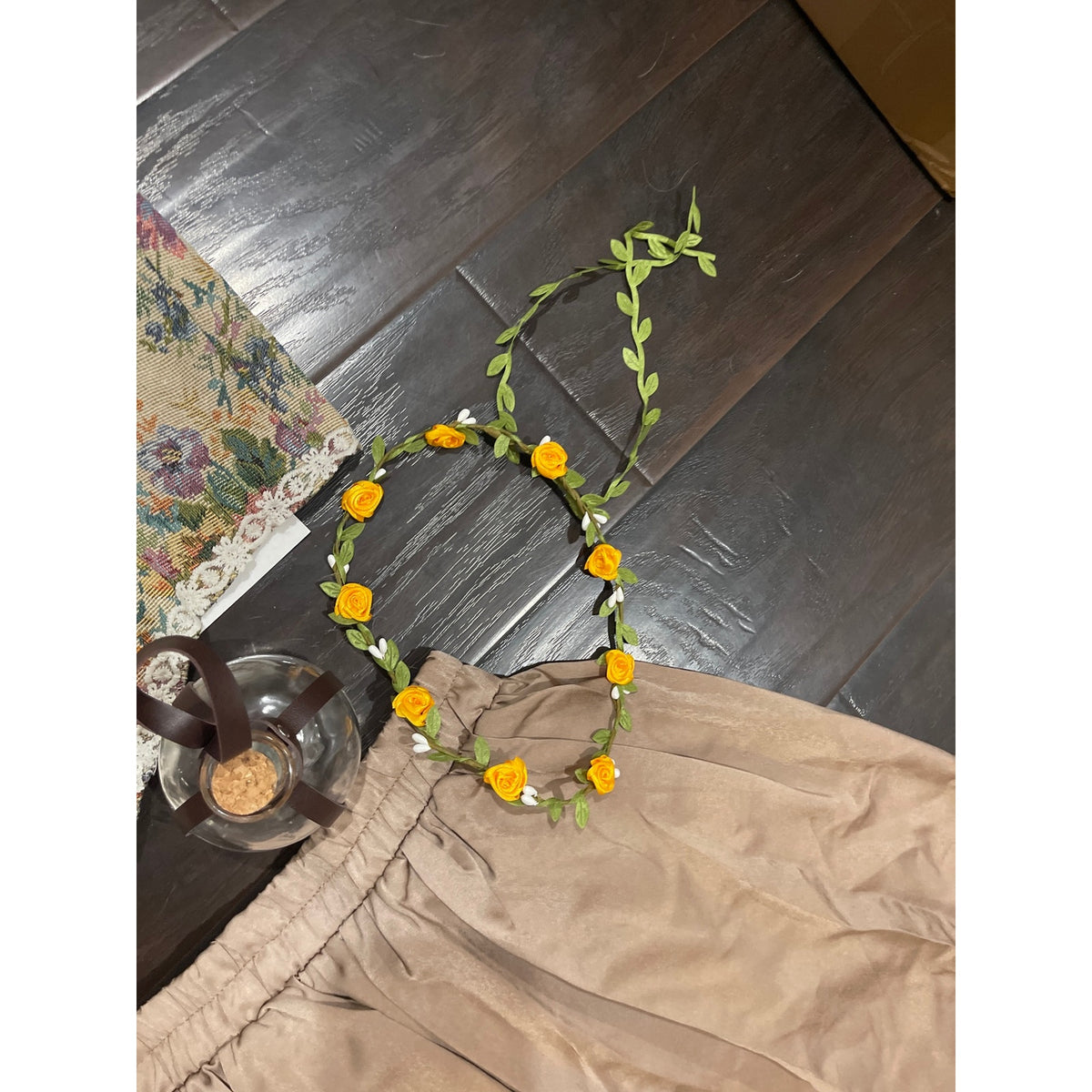 Renaissance Faire Halloween Costume Adult SZ L Tapestry Cottagecore Romantic VTG