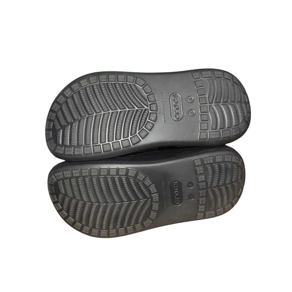 Iconic Crocs Platform Comfort Women Size 8 Unisex Classic Clog Black
