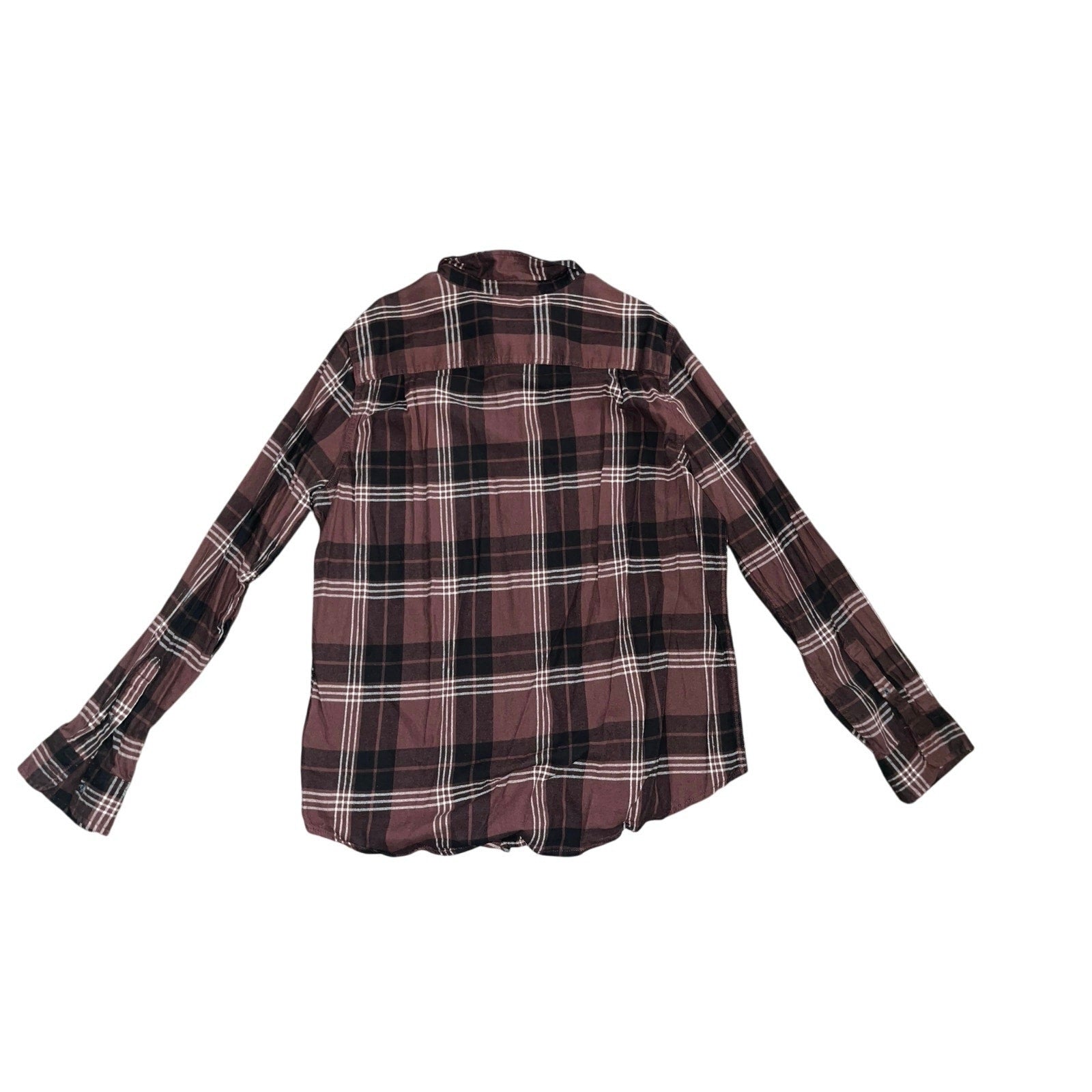 George Plaid Collar Button up long-sleeve flannel Shirt (men)