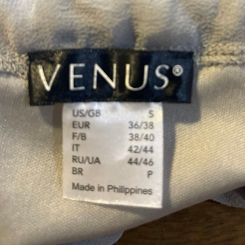 VENUS Cold Shoulder Tiered Chiffon Ruffle Dress SZ S Party Cocktails Date Night