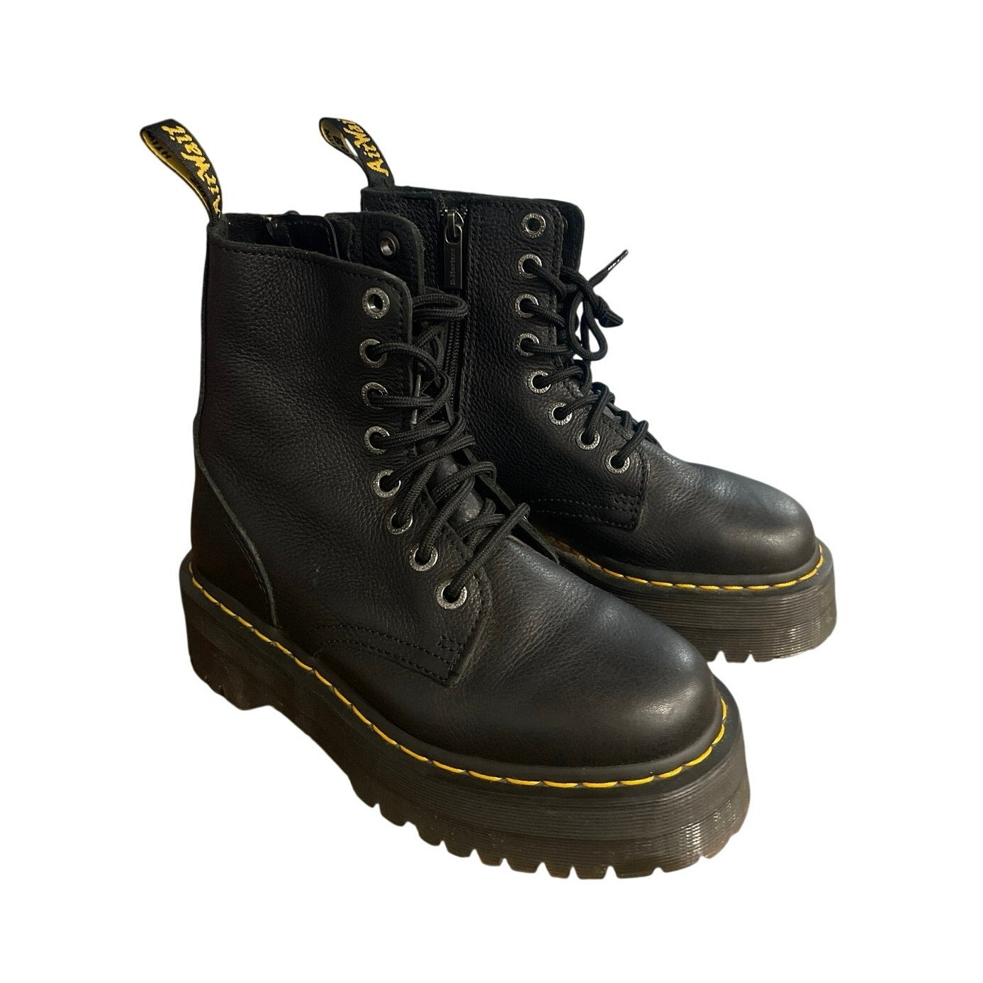 Dr. Martens Jadon III Pisa Leather Platform Boots SZ Women 7 Combat Punk Grunge