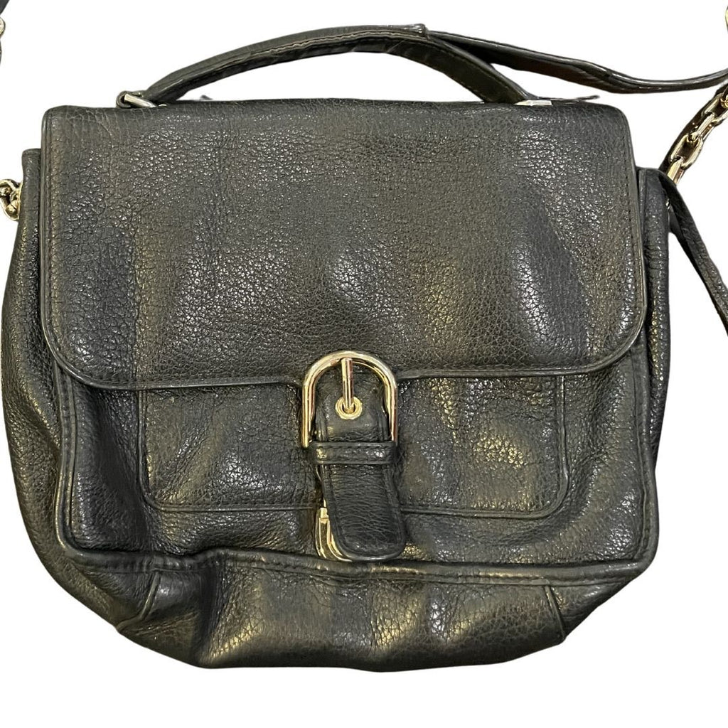 Michael Kors Cooper Medium Pebbled Leather Messenger Bag School Satchel Chic VTG