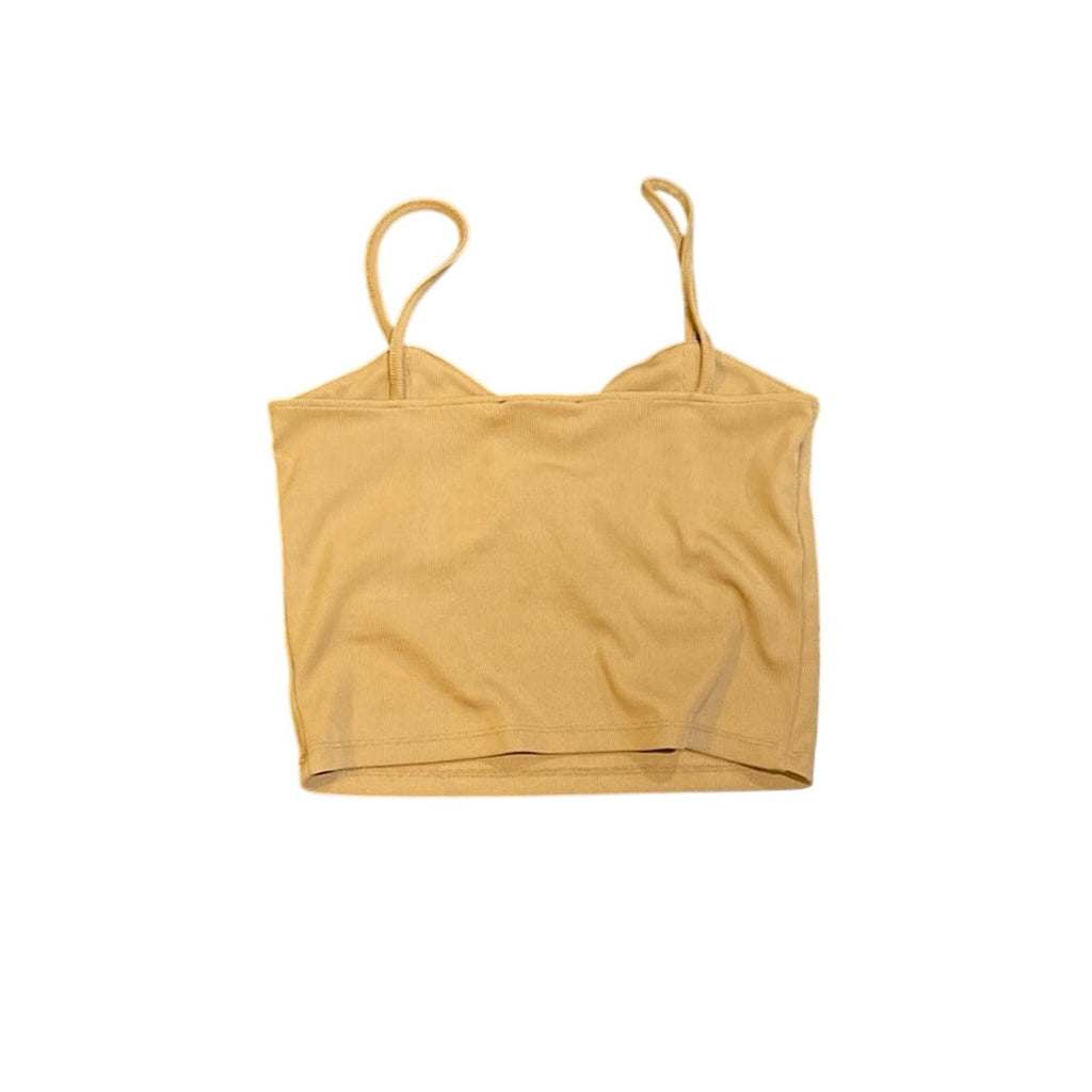 Bershka Ribbed Underwire Bustier Crop Tank Top SZ M Y2K Festival Beach Beach