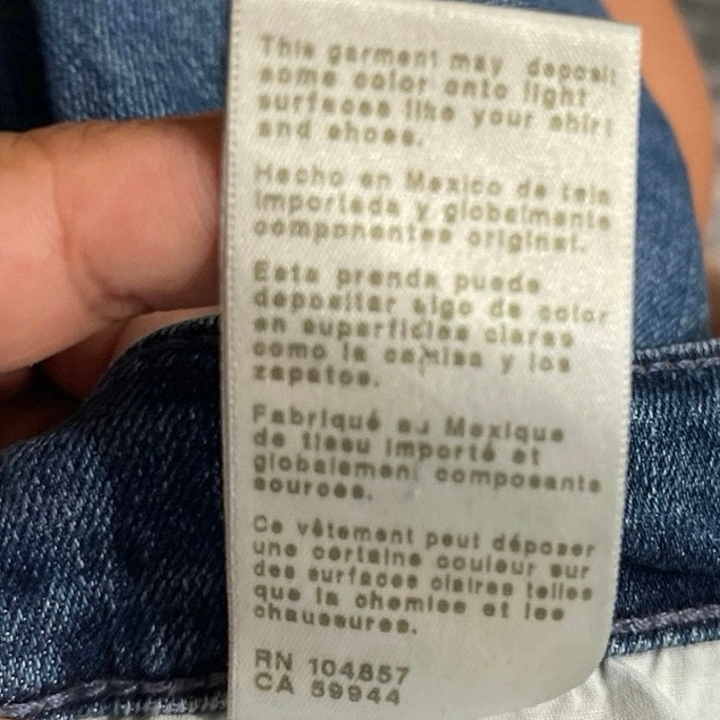 AG Adriano Goldschmied Farrah Boot High Rise Denim Jeans SZ 27 Flared Raw Hem
