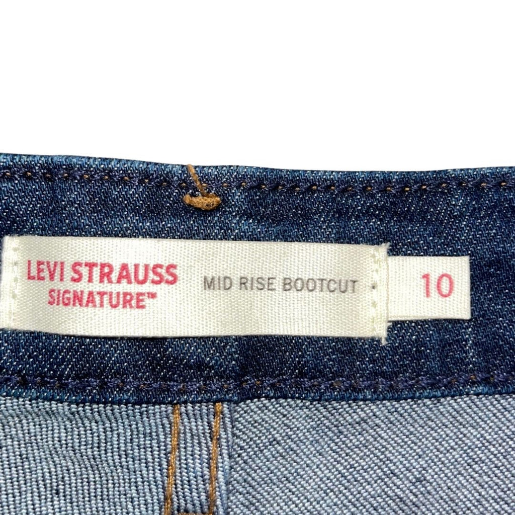 Levi's Strauss Mid Rise Bootcut Jeans Pants Size 10 Dark Blue Streetwear Western
