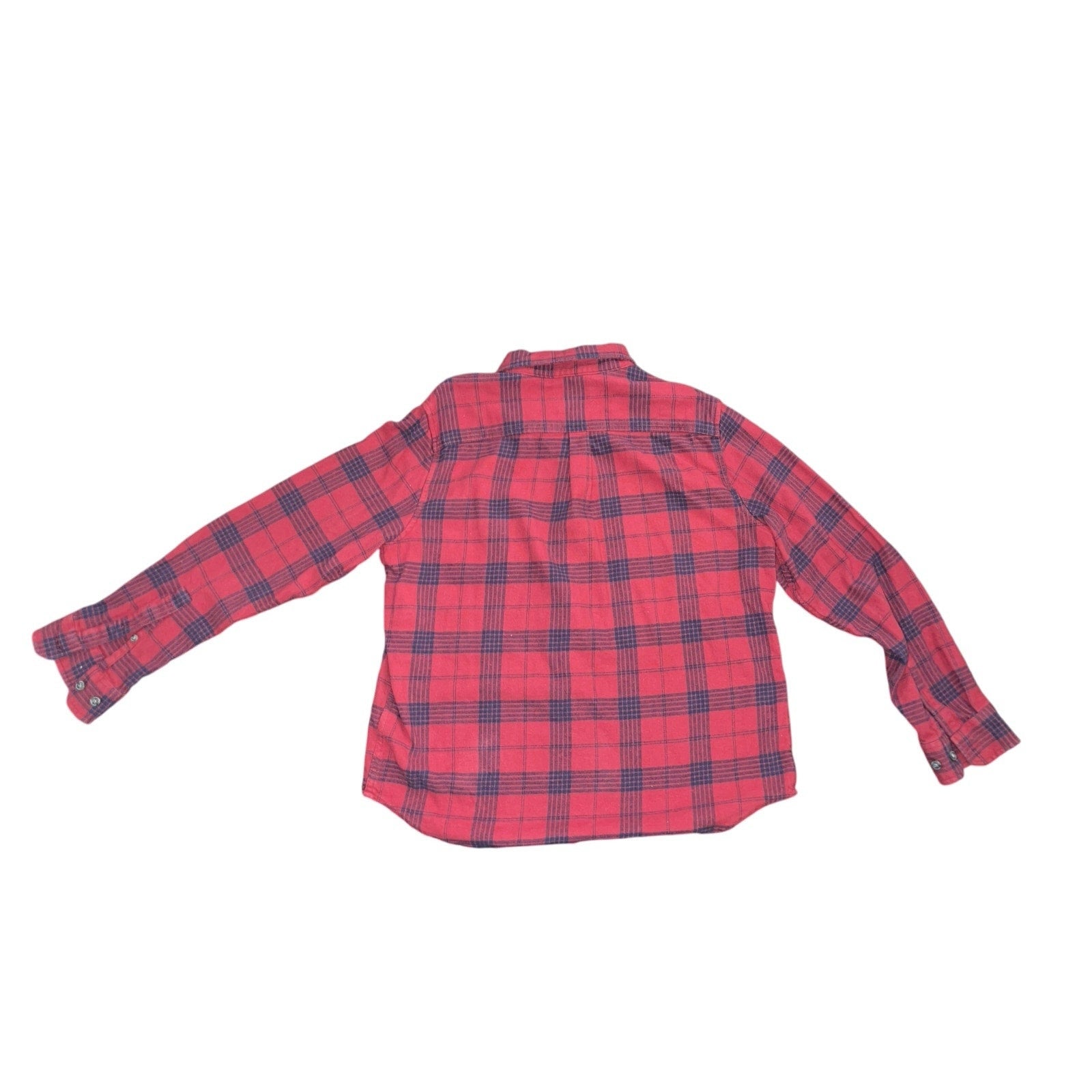 Eddie Bauer Plaid Flannel Long-sleeve button up collar shirt Outdoors Size Large