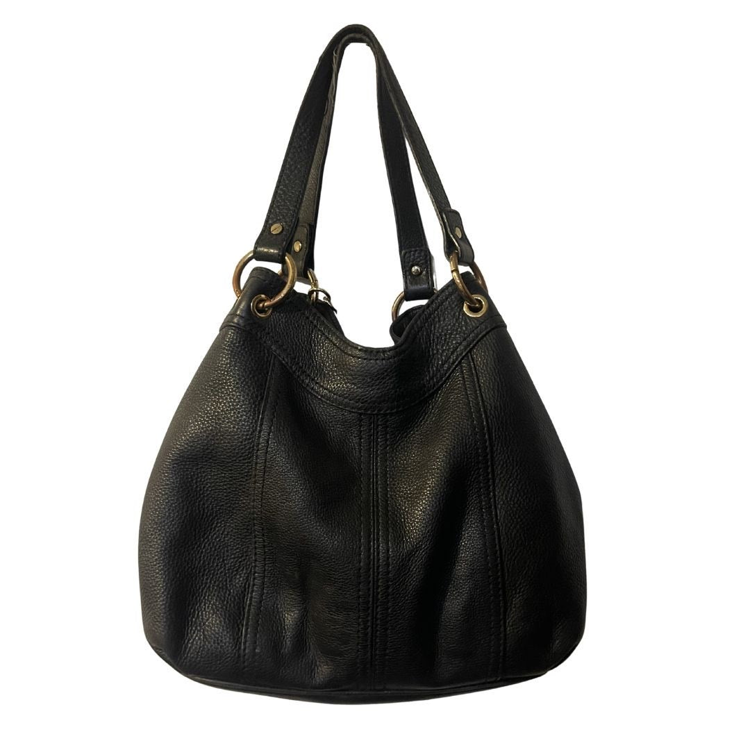 Michael Kors Moxley Hobo Pebbled Leather Shoulder Handbag Slouchy Boho Chic
