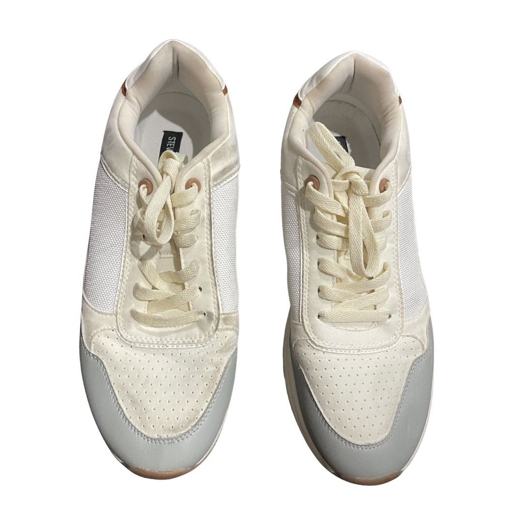 Steve Madden Hende Faux Leather Sneaker Shoes Size 11 Casual Walking Retro