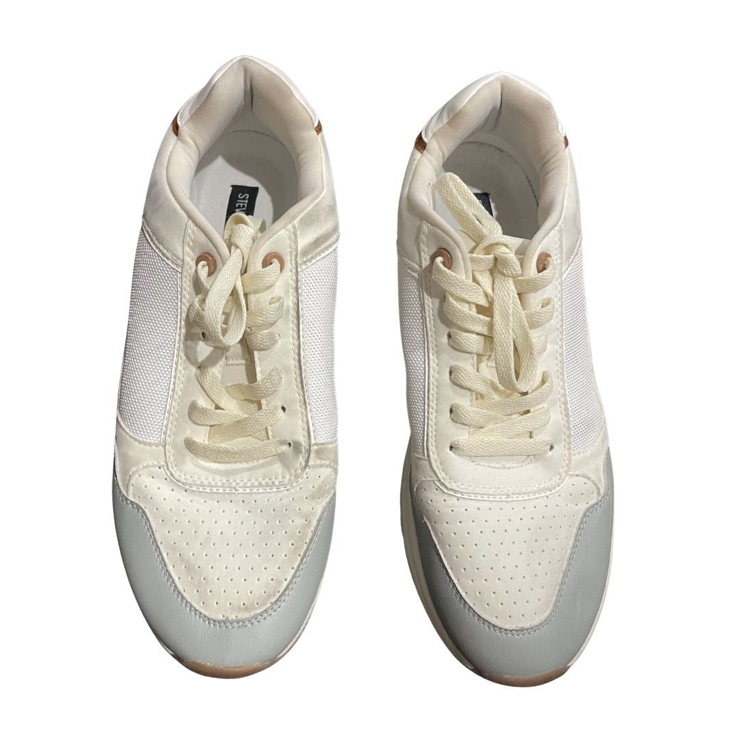 Steve Madden Hende Faux Leather Sneaker Shoes Size 11 Casual Walking Retro
