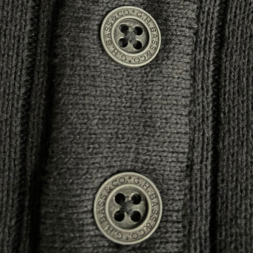 GH Bass & Co Pullover Ribbed Knit Sweater Sherpa Lined Mock Neck Size Large