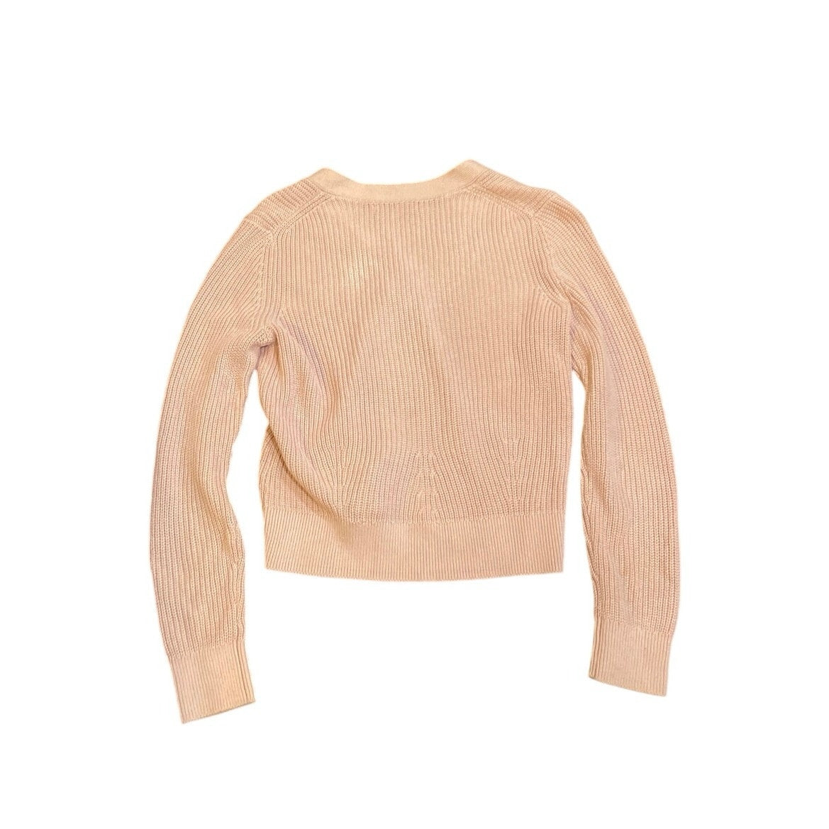 Banana Republic Chunky Knit V-Neck Button Cropped Cardigan Sweater SZ S