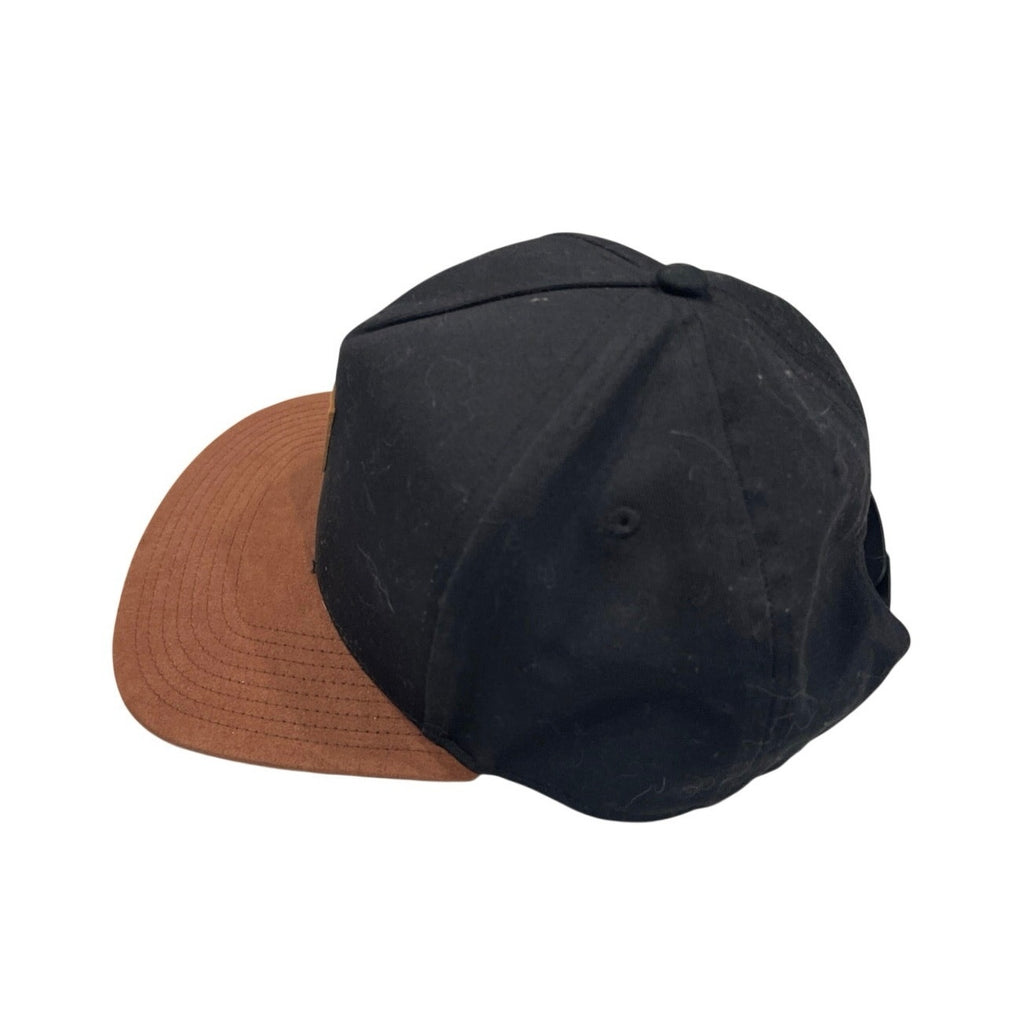 DC Shoes Brackers Snapback Cap Brown Faux Suede Brim Skater Trucker