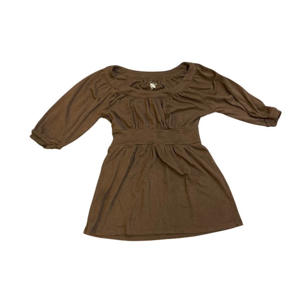 INC International Concepts Empire Waist Babydoll Blouse SZ S Y2K Streetwear