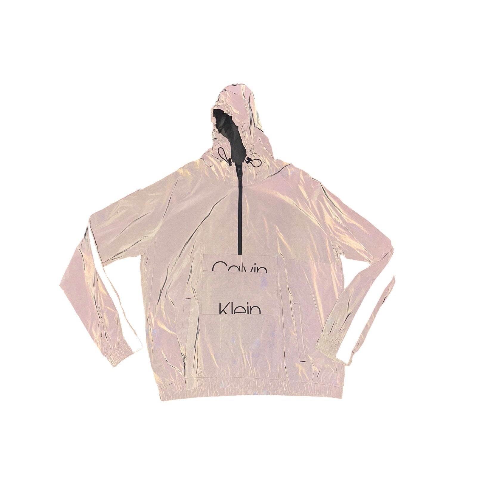 Calvin Klein Men's Reflective pullover hooded jacket Size 2XL