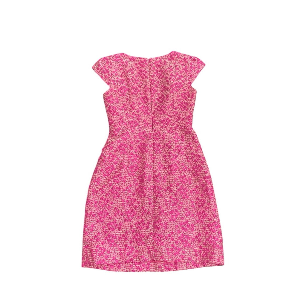 Shoshanna Cap Sleeve Tweed Shift Dress SZ 0 Cocktail Wear Work Parties Career
