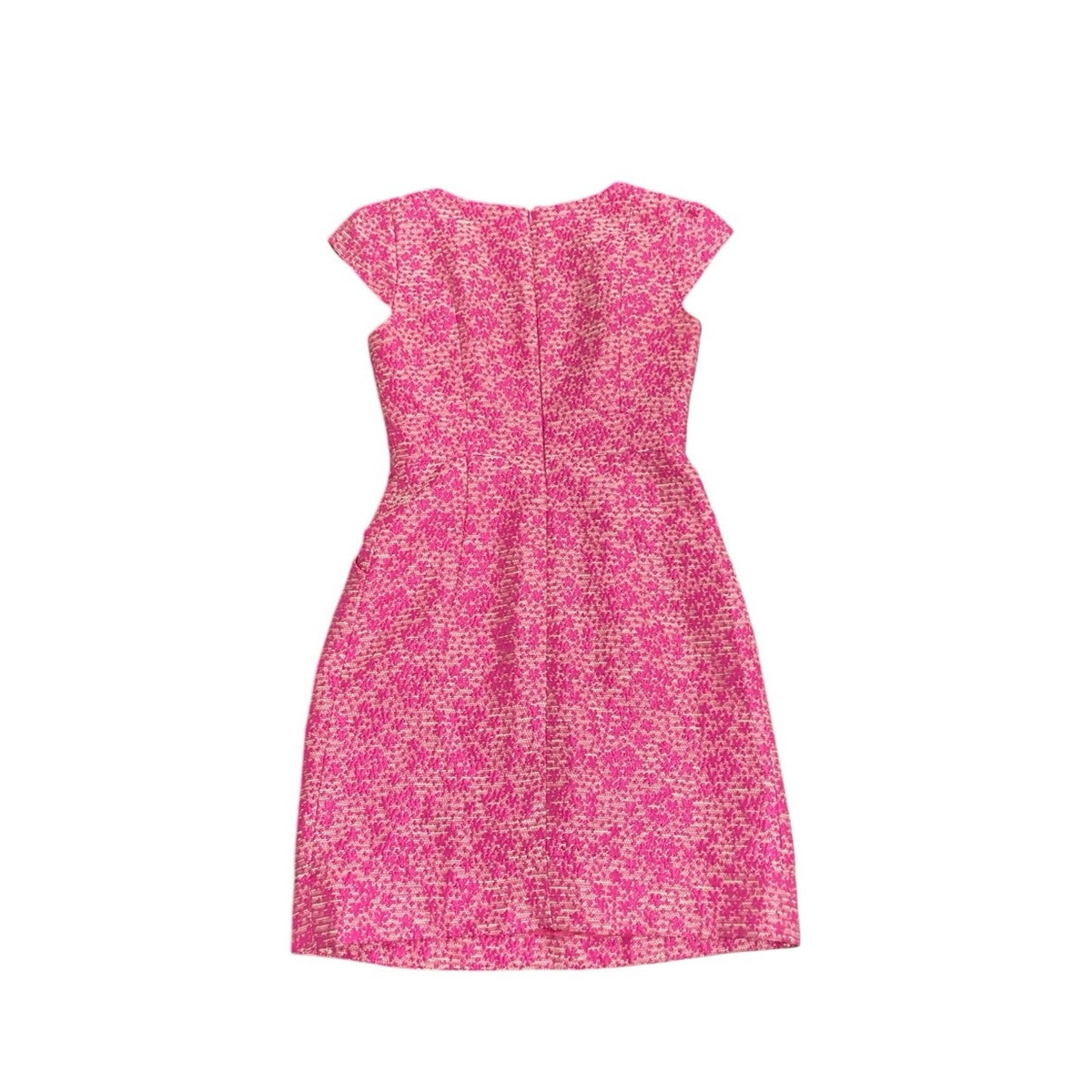 Shoshanna Cap Sleeve Tweed Shift Dress SZ 0 Cocktail Wear Work Parties Career