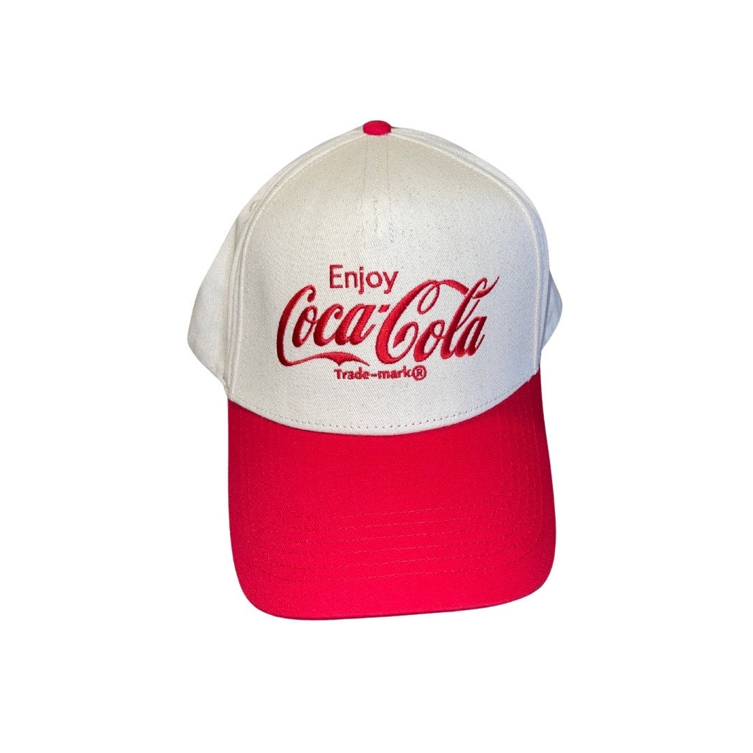 Coca-Cola Coke by PacSun Baseball Cap Snap fit One Size Canvas Adjustable NWT
