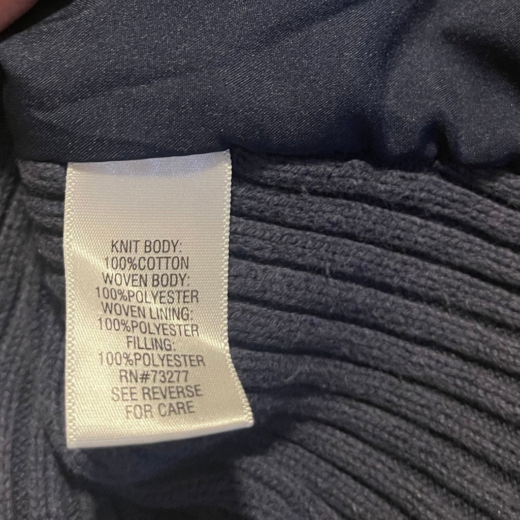 Croft & Barrow Sweater Full Zip Knit Cardigan Mock Neck 100% Cotton Size Petite Small