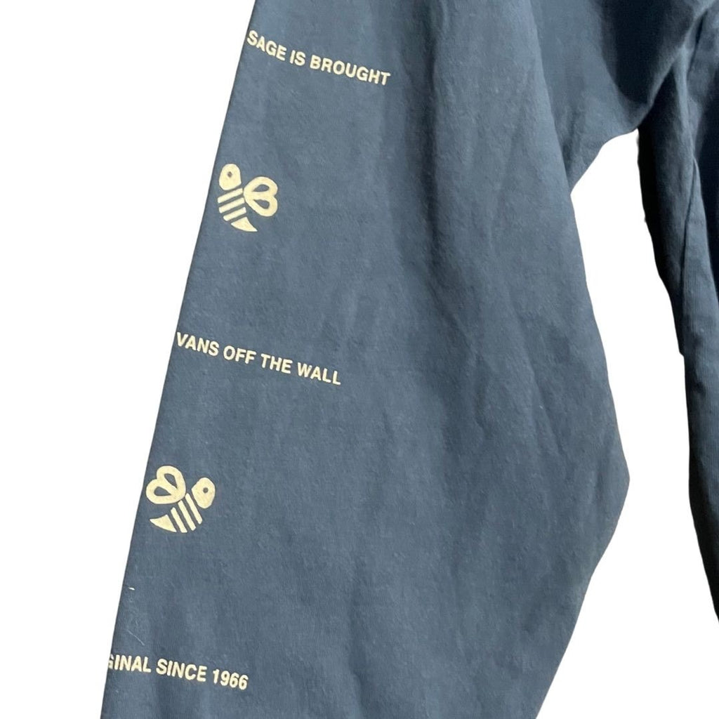 Vans Long Sleeve Be Yourself Off the Wall Classic Fit Shirt L Skater Streetwear