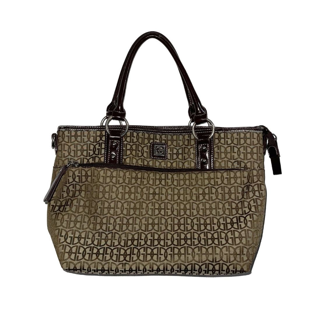 Giani Bernini Monogram Signature Shoulder Bag Y2K Retro Classy Tote