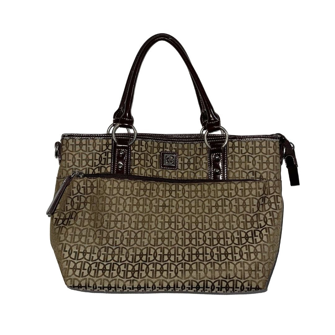 Giani Bernini Monogram Signature Shoulder Bag Y2K Retro Classy Tote