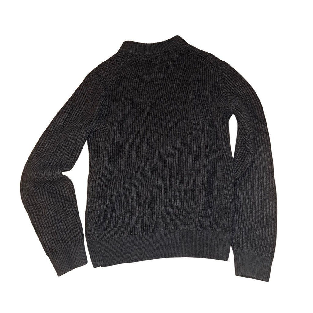 K Stevens 1/4 Zip Rib Knit Sweater Size Medium Casual Preppy Office Fall