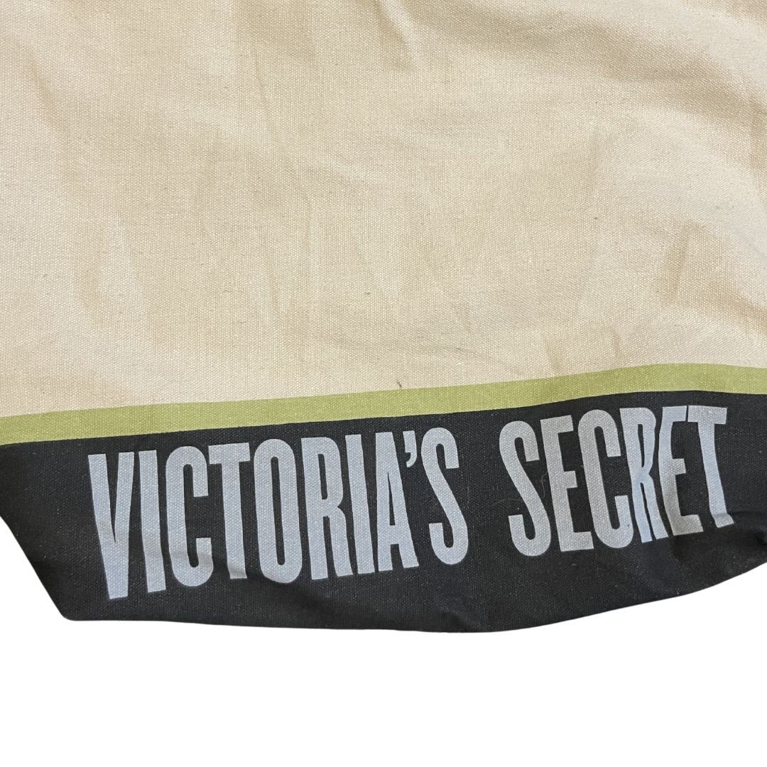 Victoria's Secret Limited Edition Canvas Tote Bag Carry All Beach Travel Chic