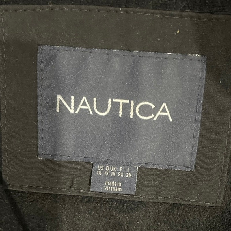 Nautical Heavyweight High Collar Full Zip Utility Jacket 1X Fleece Line Outwear