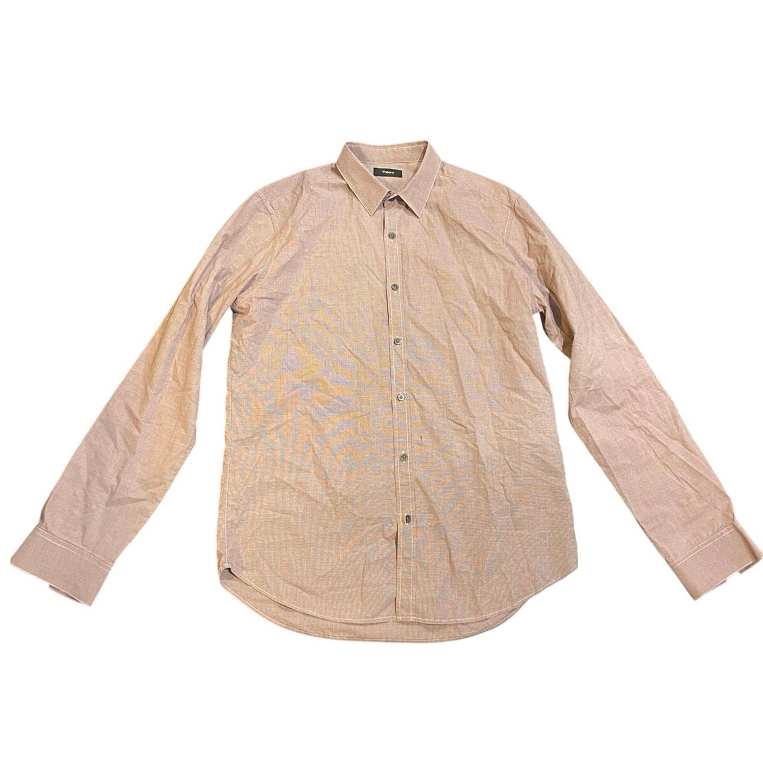 Theory button long sleeve shirt Size Medium Office Career Preppy Cotton