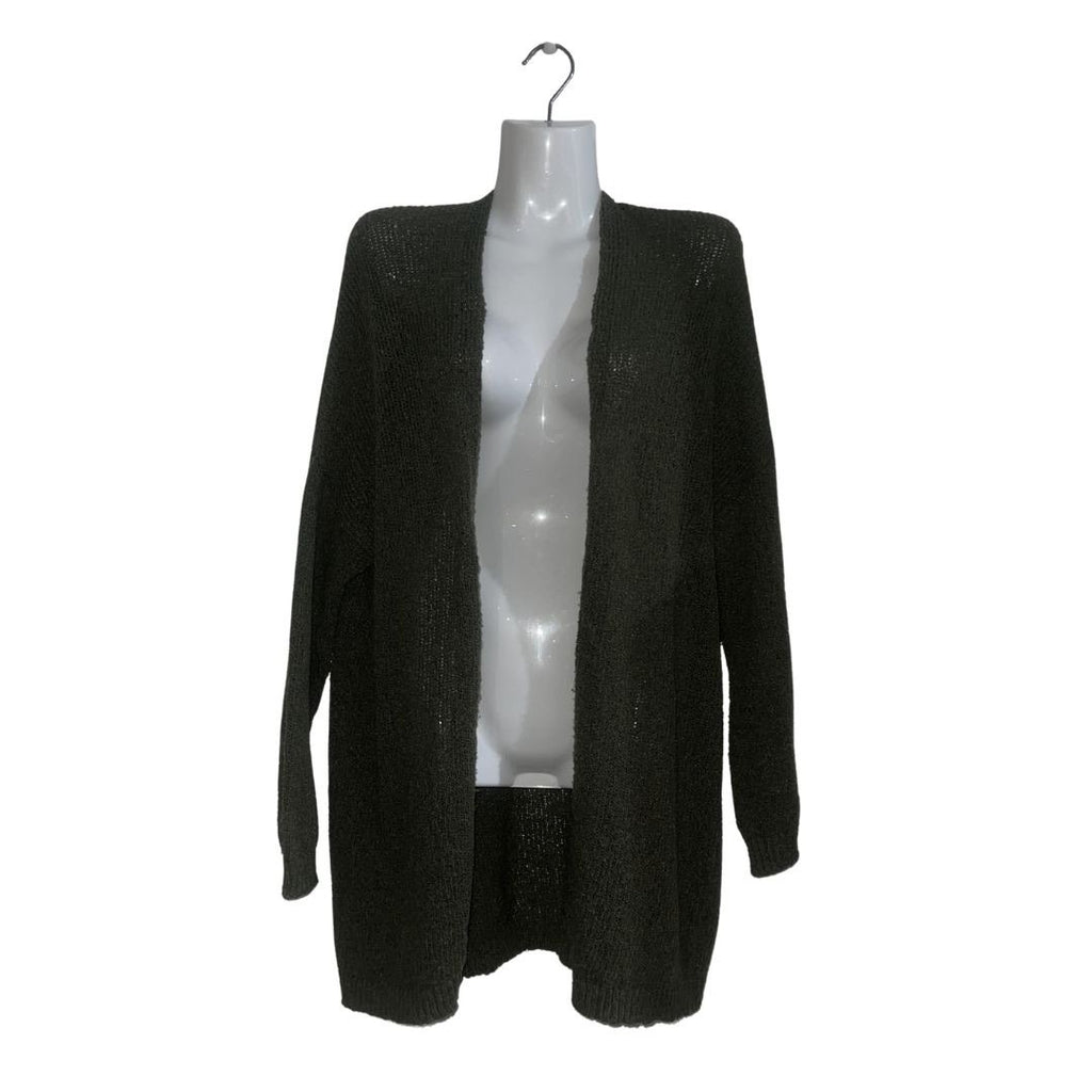 Mossimo Supply Co Open Front Knit Green Cardigan Size Medium Casual Comfort