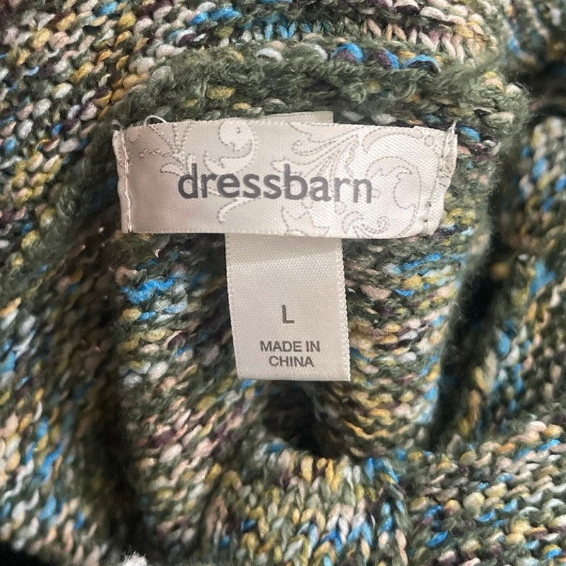 Dressbarn Crewneck Button Chunky Knit Cardigan Sweater Size Large Grandmacore
